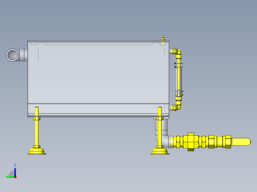 液面检测罐左视图
