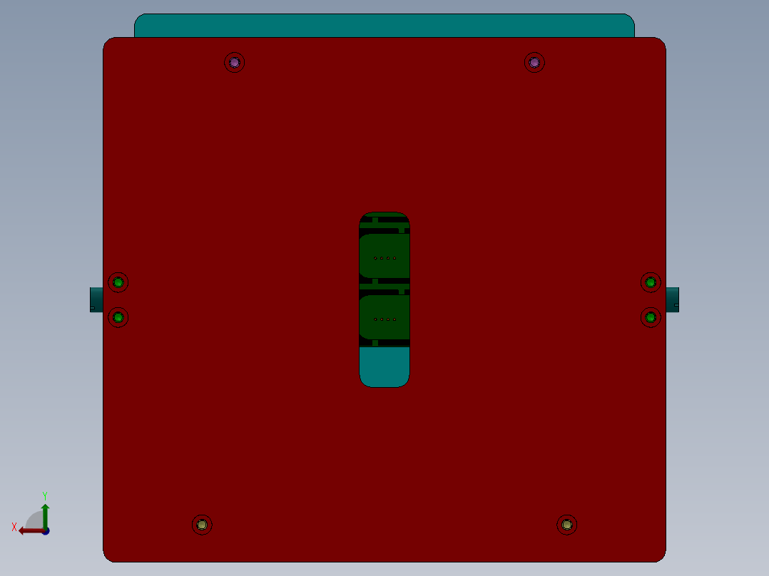 焊接治具后视图