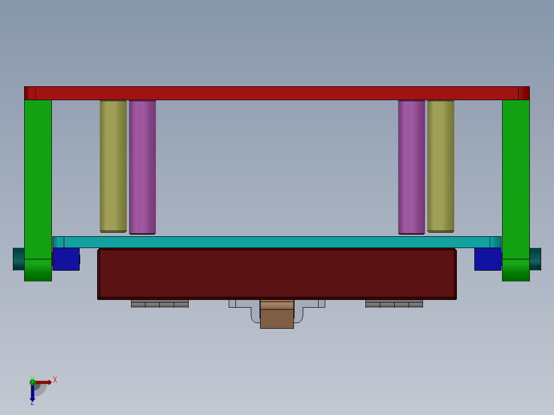焊接治具俯视图