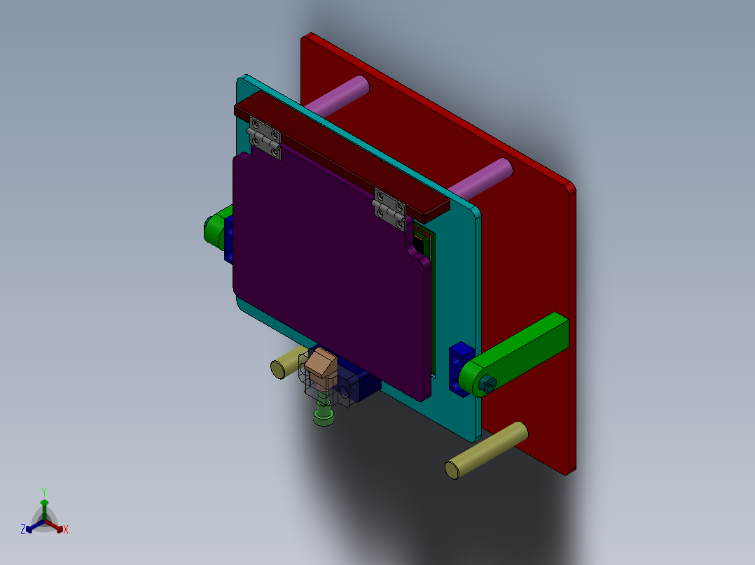 焊接治具正等轴测图