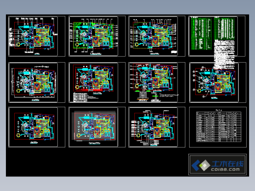 别墅庭院景观绿化环境全套施工CAD图纸生态鱼池假山瀑布平台