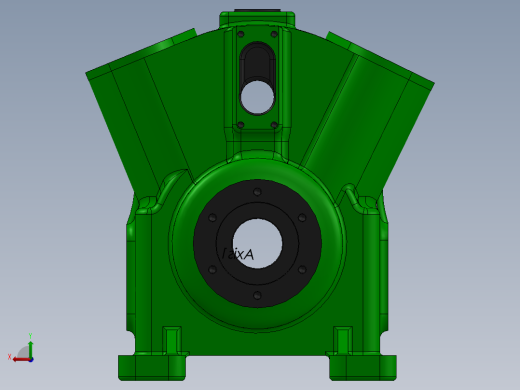 制冷压缩机缸体后视缩略图
