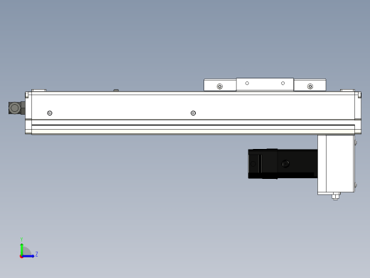 Toyo东佑达直线模组-ECH10-200-BM-100W左视缩略图