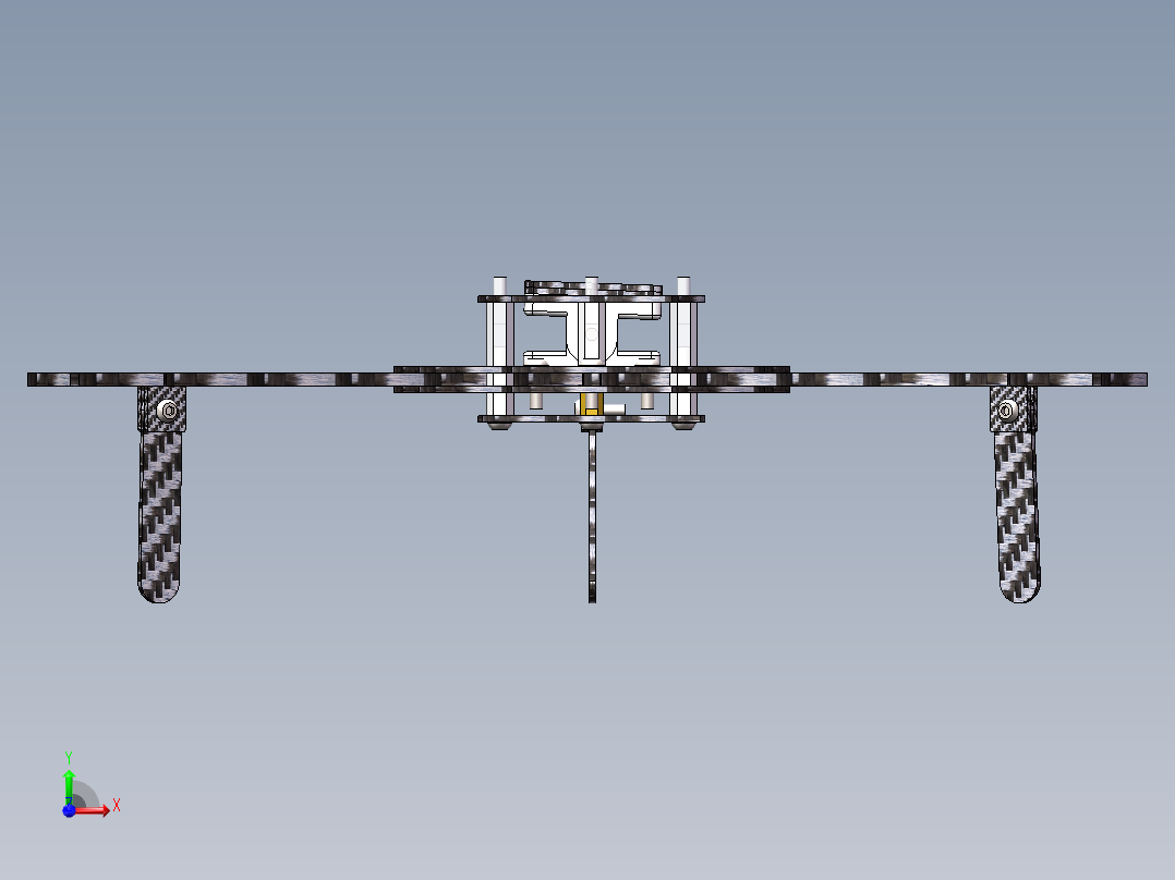 小三轴图纸前视图