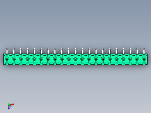 DEGSON 2EDG 系列 5.0mm 可插拔接线端子组-2EDGR-5.0-21P-14-00AH俯视缩略图