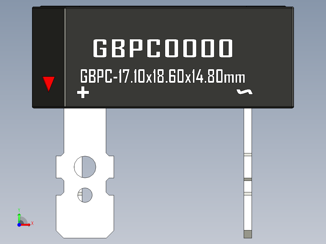 桥式整流器-GBPC_Max_Size前视图