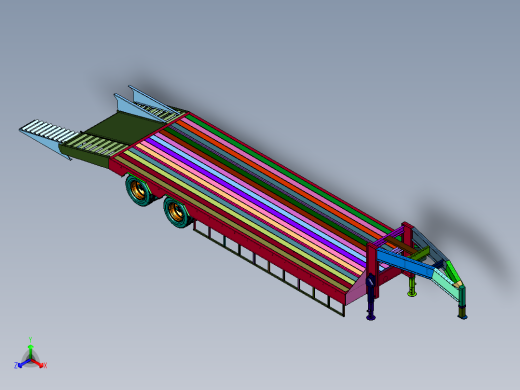 带爬梯机械运输板车