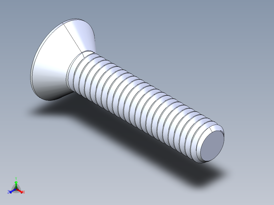 锥形内六角头螺钉-FHCS 0.3125x 1.5