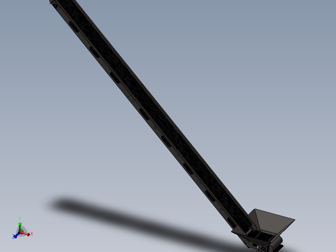 食品专用提升机模型