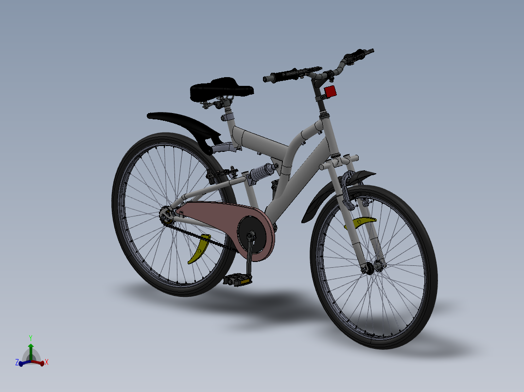 49---比赛专用自行车设计sw2010三维图纸模型设计图纸