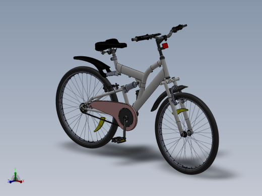 49---比赛专用自行车设计sw2010三维图纸模型设计图纸