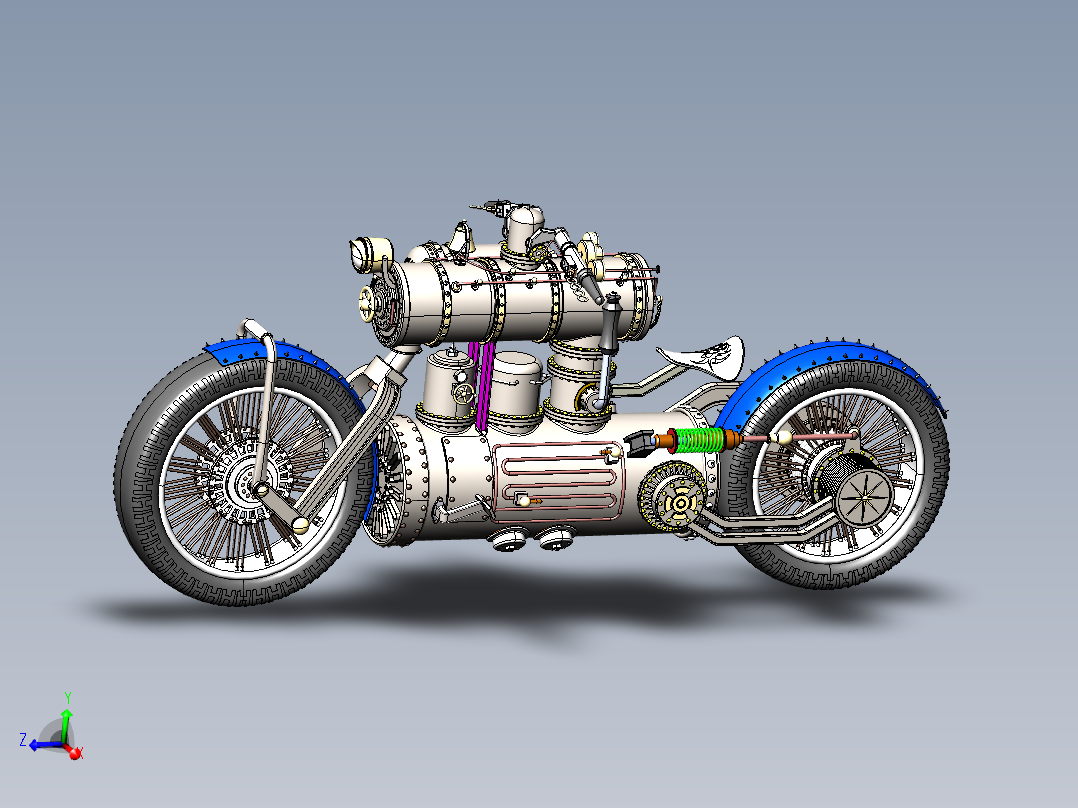 蒸汽朋克自行车