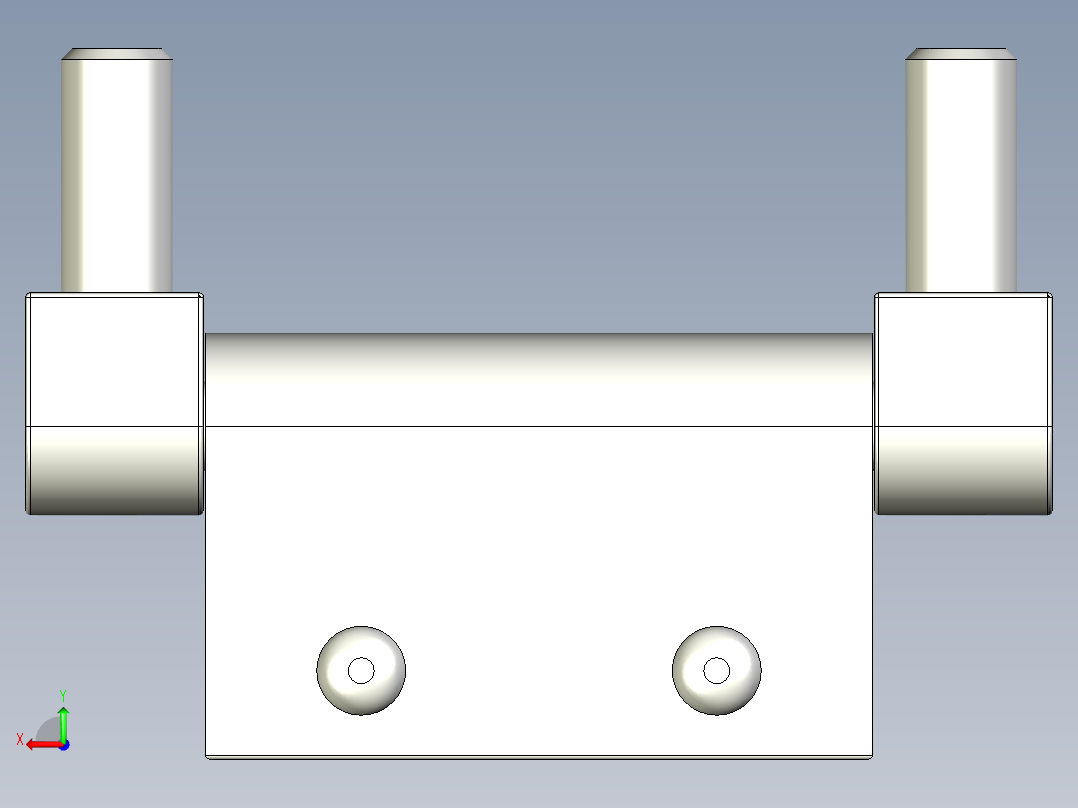 鋼製鉸鏈(焊接型)WSH-3D多系列多零件图纸模型后视图