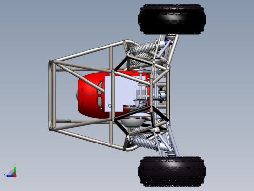 ATV buggy单座越野车3D数模图纸 Solidworks设计右视缩略图