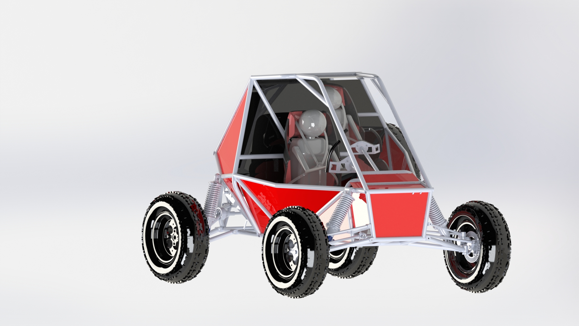 ATV buggy单座越野车3D数模图纸 Solidworks设计