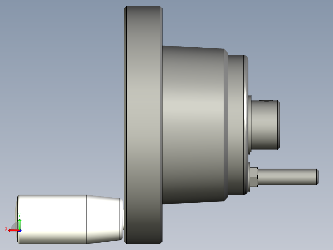 工程塑膠手輪(安裝水平指示器用)VDC+I-3D多系列多零件图纸模型后视图