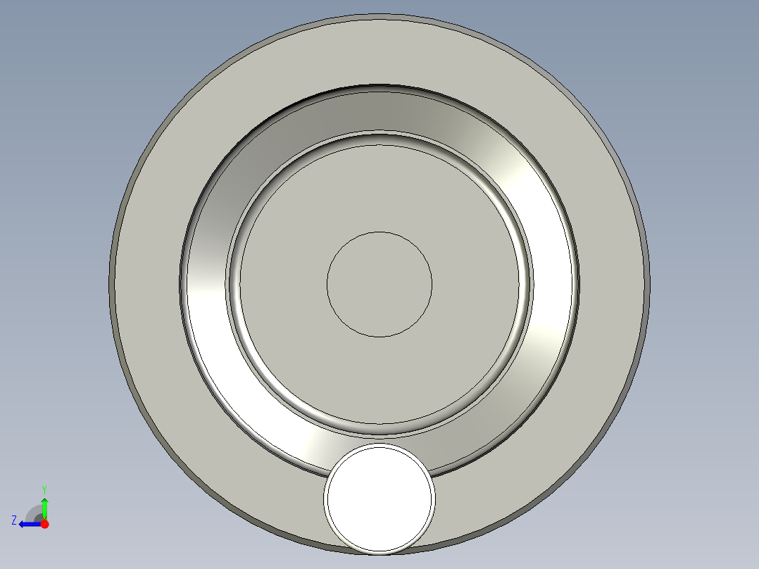 工程塑膠手輪(安裝水平指示器用)VDC+I-3D多系列多零件图纸模型右视图