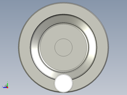工程塑膠手輪(安裝水平指示器用)VDC+I-3D多系列多零件图纸模型右视缩略图