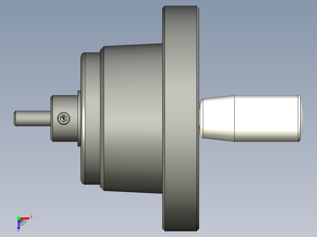 工程塑膠手輪(安裝水平指示器用)VDC+I-3D多系列多零件图纸模型俯视图
