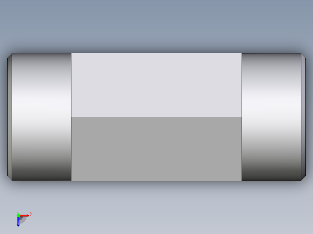 卡套式工业通用硬管接头EO_Union_tee_T25SCFX俯视图