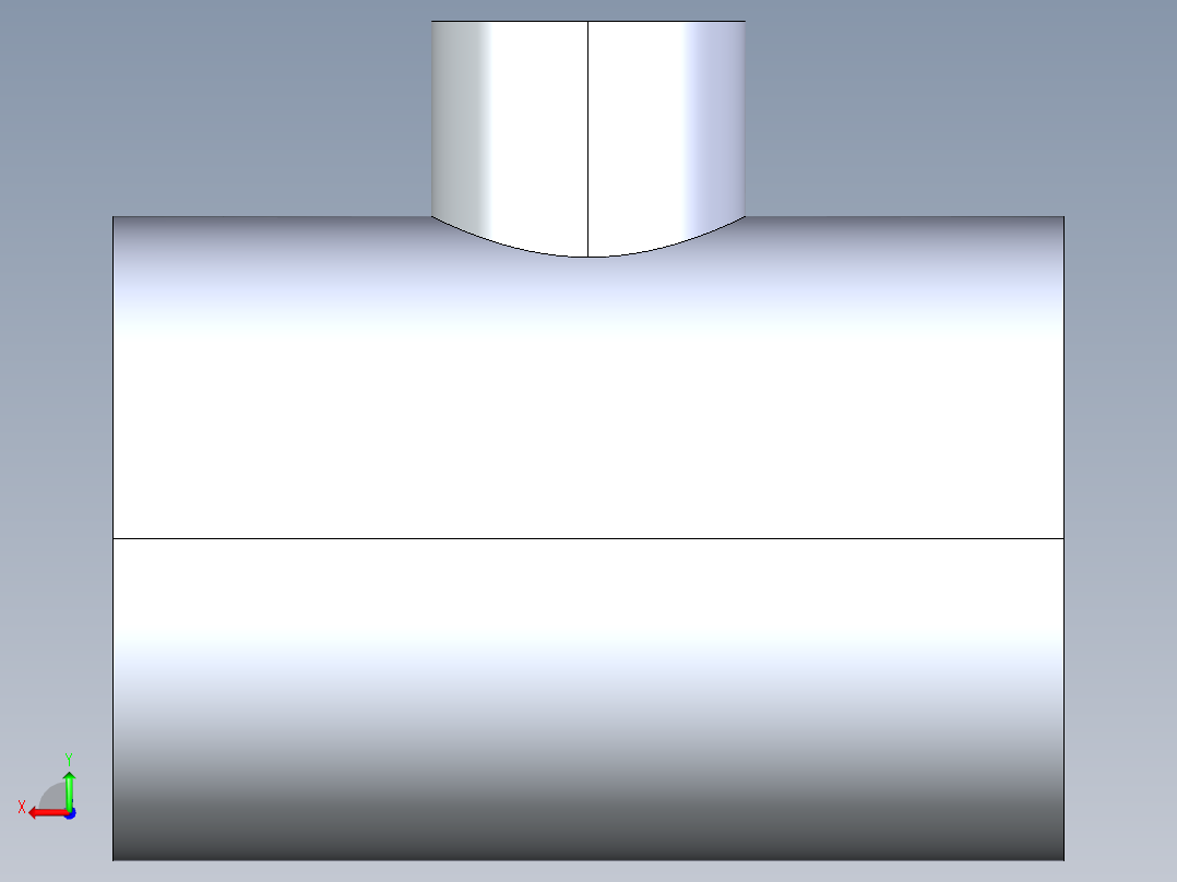 CPVC管件02-Sch80_ReducingTee_SxSxS_9801-248_2in x 0.75in后视图