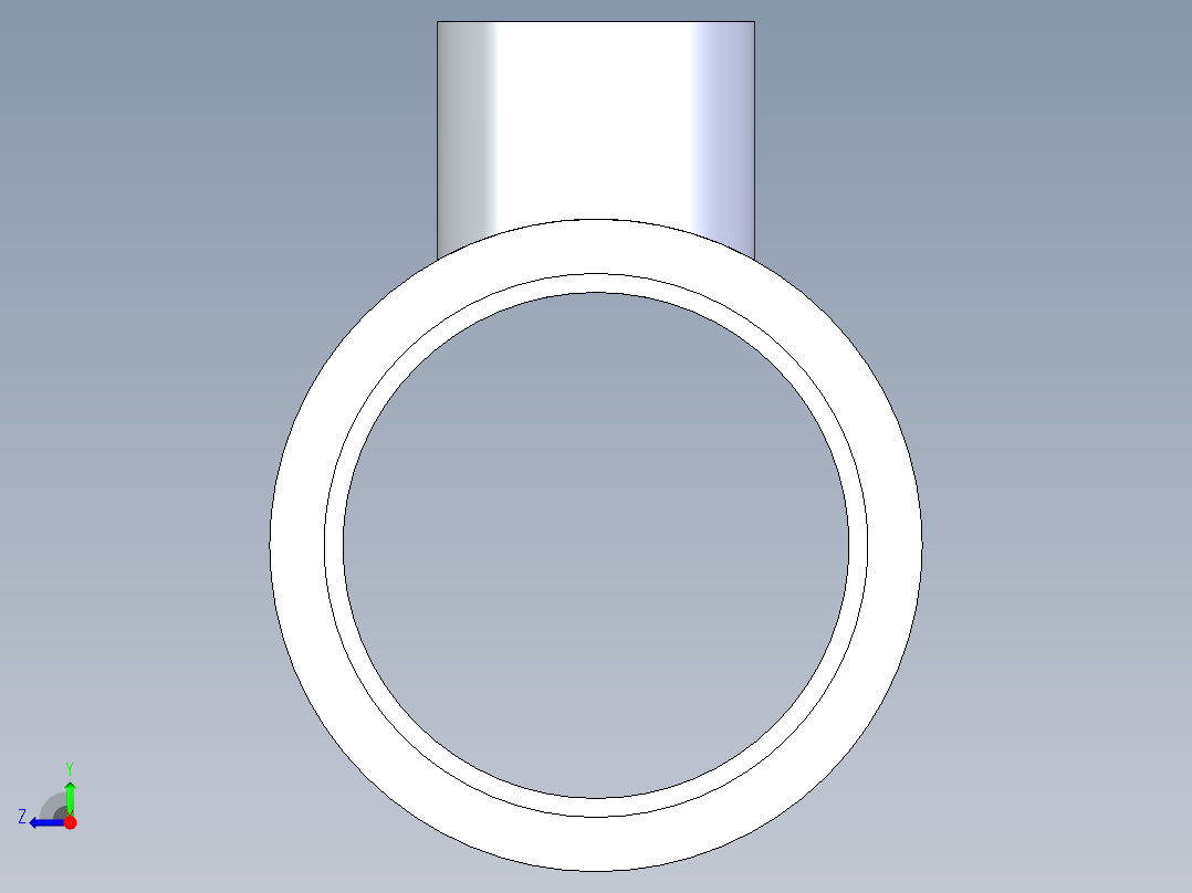 CPVC管件02-Sch80_ReducingTee_SxSxS_9801-248_2in x 0.75in右视图