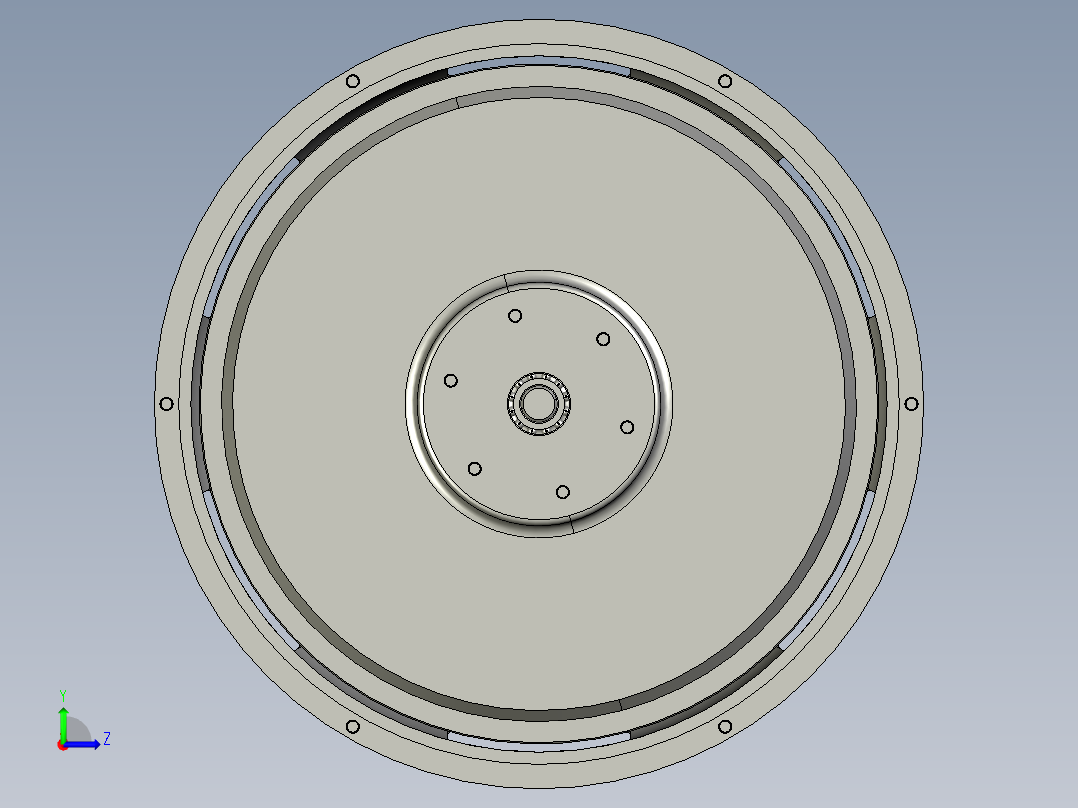 重型载货汽车双片离合器系统设计与仿真【三维PROE】【6张CAD高清图纸、文档所见所得】【YC系列】左视图
