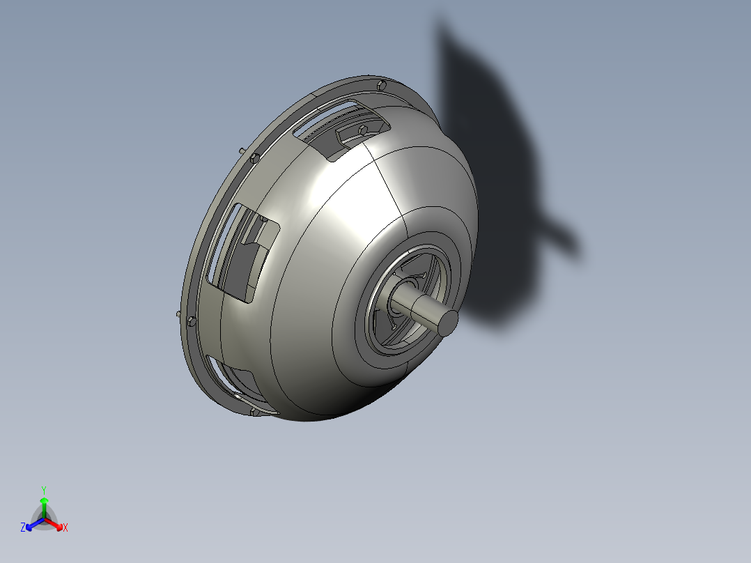 重型载货汽车双片离合器系统设计与仿真【三维PROE】【6张CAD高清图纸、文档所见所得】【YC系列】正等轴测图
