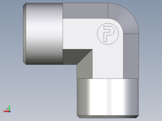 卡套式工业通用硬管接头EO_Union_elbow_W14S71X后视缩略图