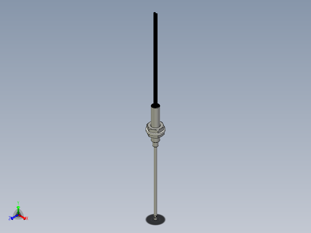 侧视光纤_漫反射型FR-F410-M正等轴测图