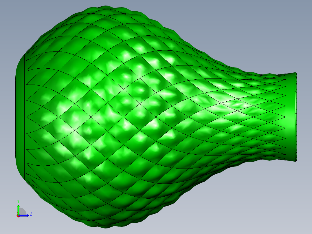 创意个性花瓶左视图