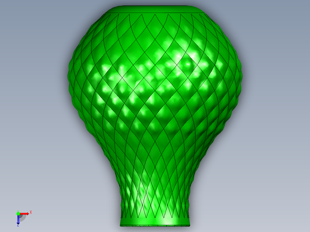 创意个性花瓶俯视图