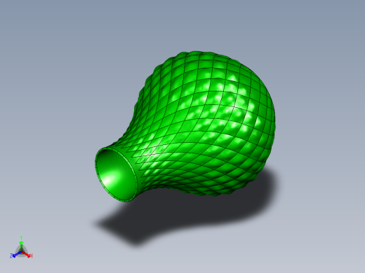 创意个性花瓶正等轴测缩略图