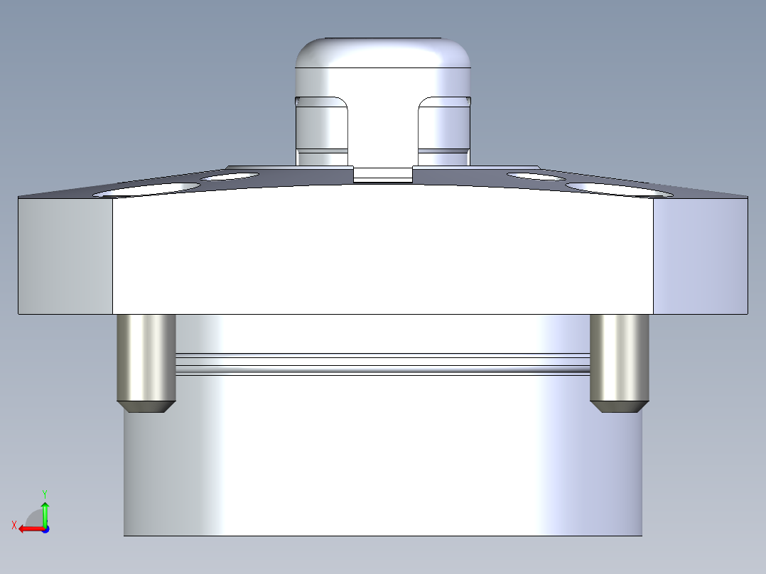 KOSMEKSFK3180-GN多系列多零件图纸模型后视图