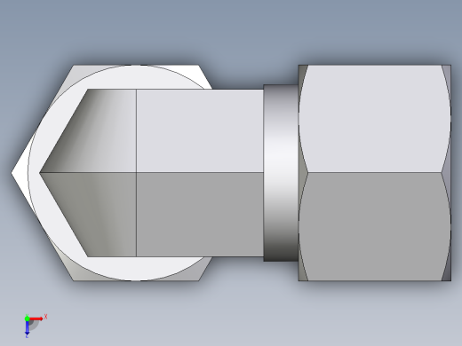 卡套式工业通用硬管接头EO_Swivel_nut_elbow_EW12LCF俯视缩略图