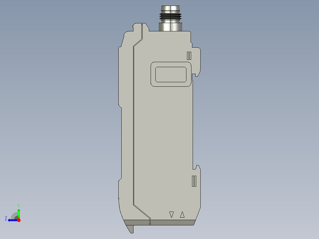 基恩士FS-V34C(P)_kc图纸模型右视图