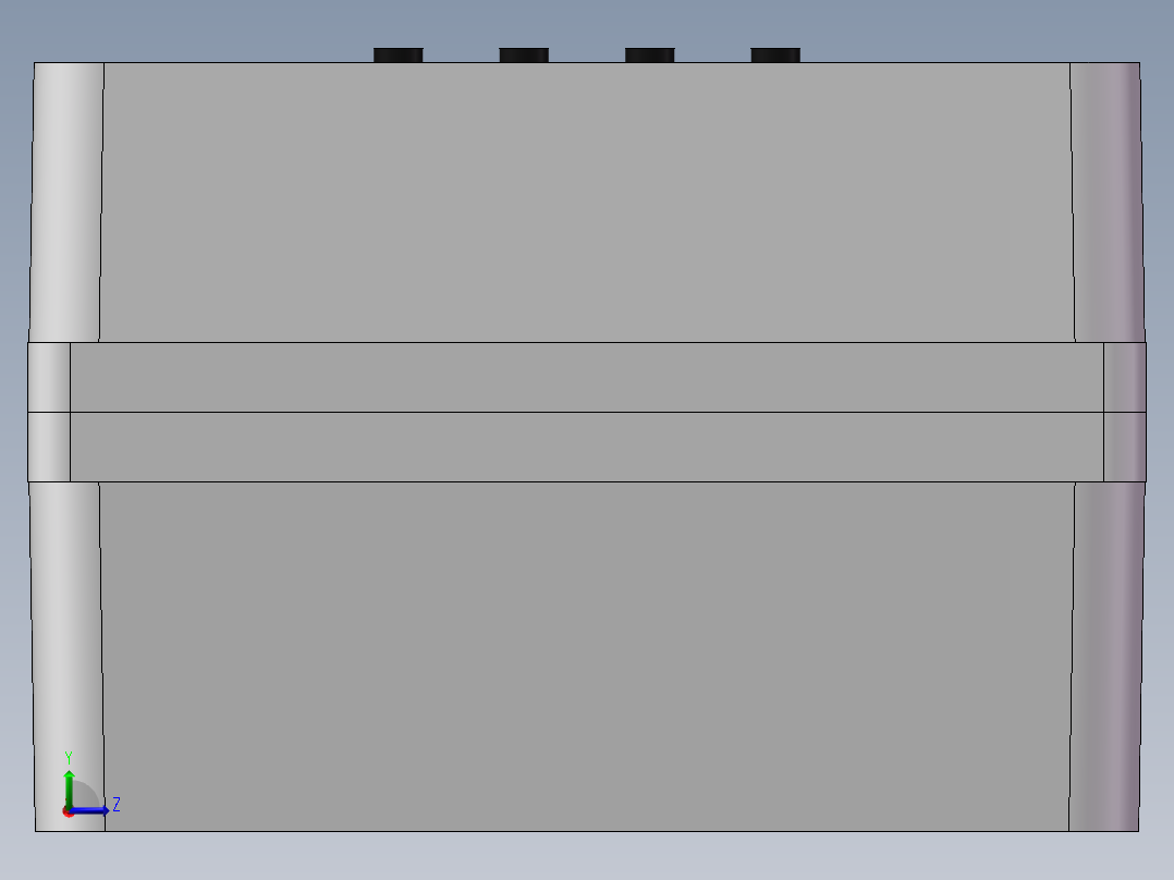 气体报警器左视图