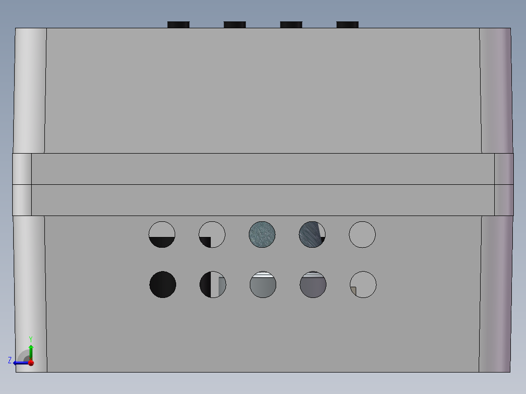 气体报警器右视图