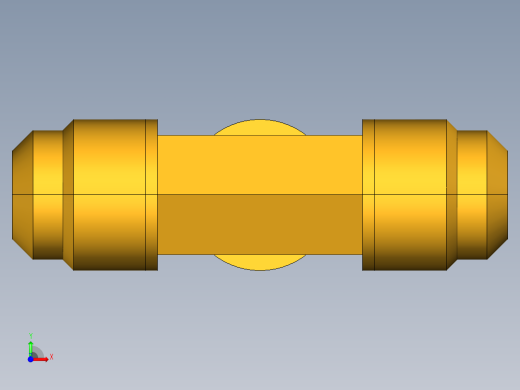 扩口式工业通用硬管接头Union Tee 144F-8前视缩略图