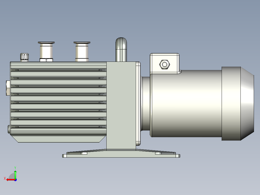 2НВР-5ДМ真空泵后视图