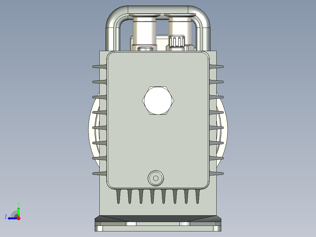 2НВР-5ДМ真空泵右视图