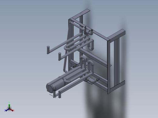 盐浴清洗实验研究及设备开发设计含SW三维图===425025==250ku正等轴测缩略图