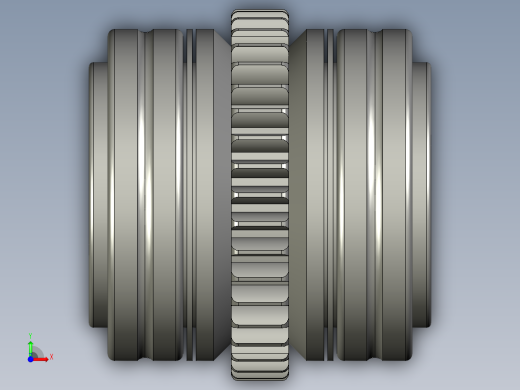 THK滚珠花键3D模型IGS格式前视缩略图