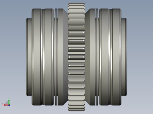 THK滚珠花键3D模型IGS格式后视缩略图