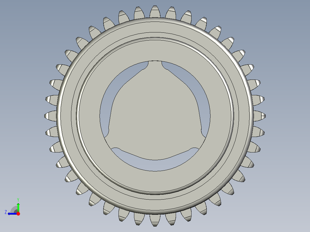 THK滚珠花键3D模型IGS格式右视图