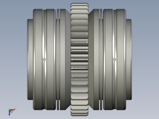 THK滚珠花键3D模型IGS格式俯视缩略图