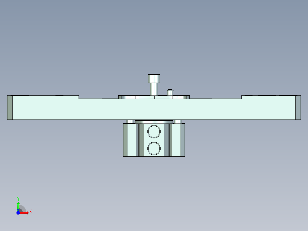 VT306-笔记本CNC工装夹具三维模型CNC2前视图