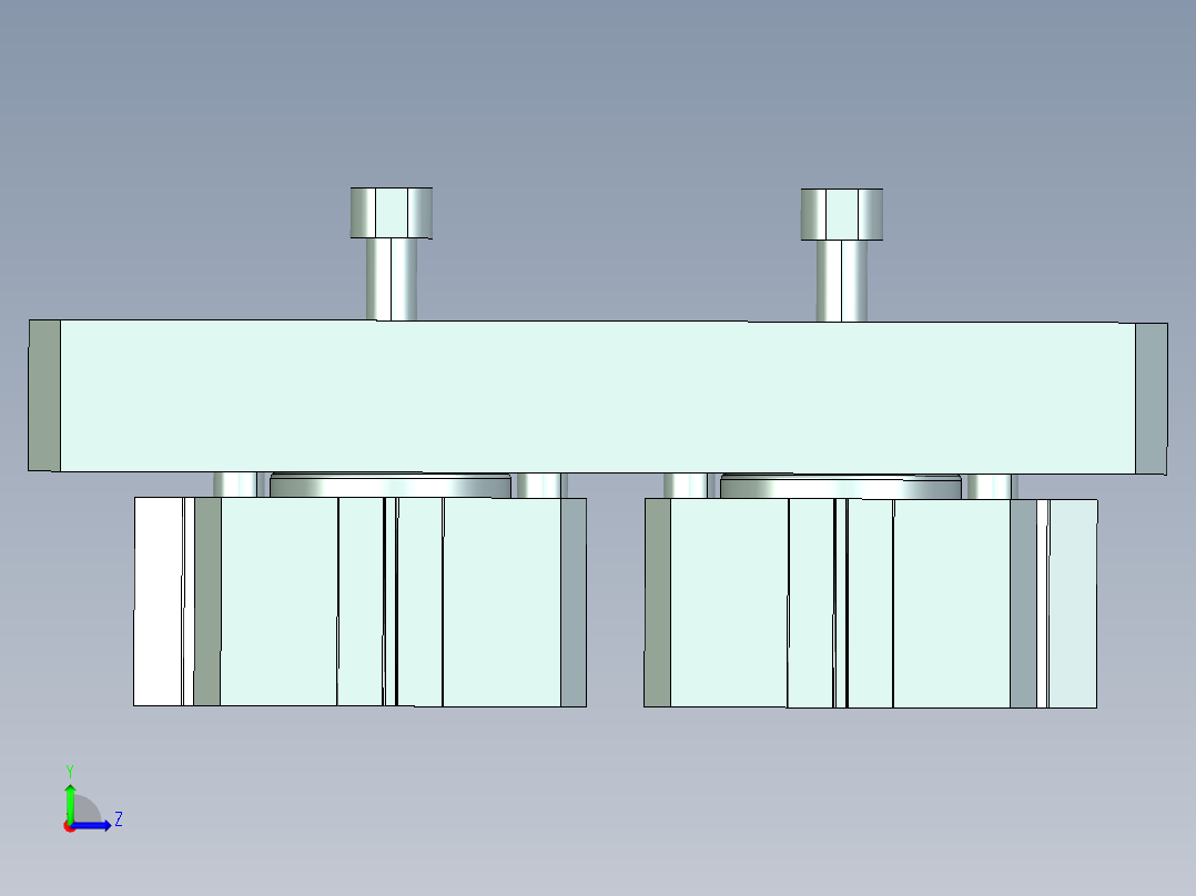 VT306-笔记本CNC工装夹具三维模型CNC2左视图
