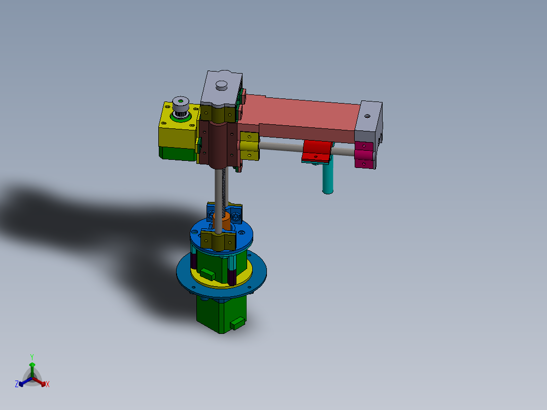 机械臂正等轴测图