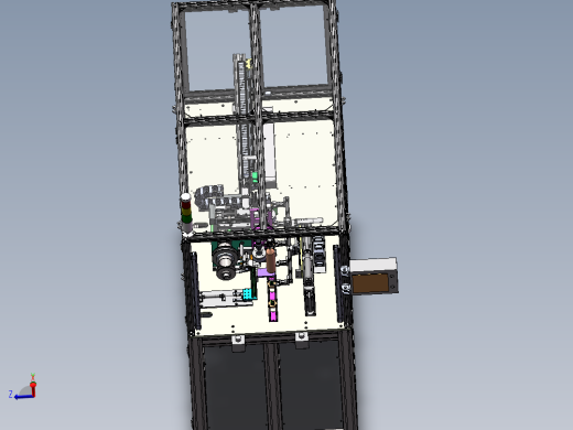 全自动贴标签检测（sw18可编辑+bom）